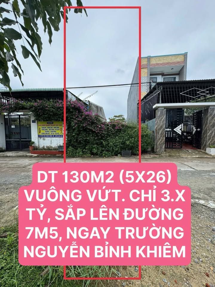 Đất nền đường Mai Đăng Chơn, Đà Nẵng 130m² giá 3 tỷ - Đầu tư sinh lời nhanh chóng!