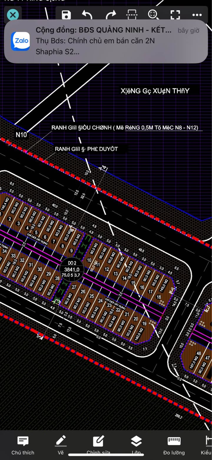 Đất nền Lô LK DO2 Tái Định Cư Hải Hoà 90m² giá 3 tỷ - Cơ hội đầu tư tuyệt vời!