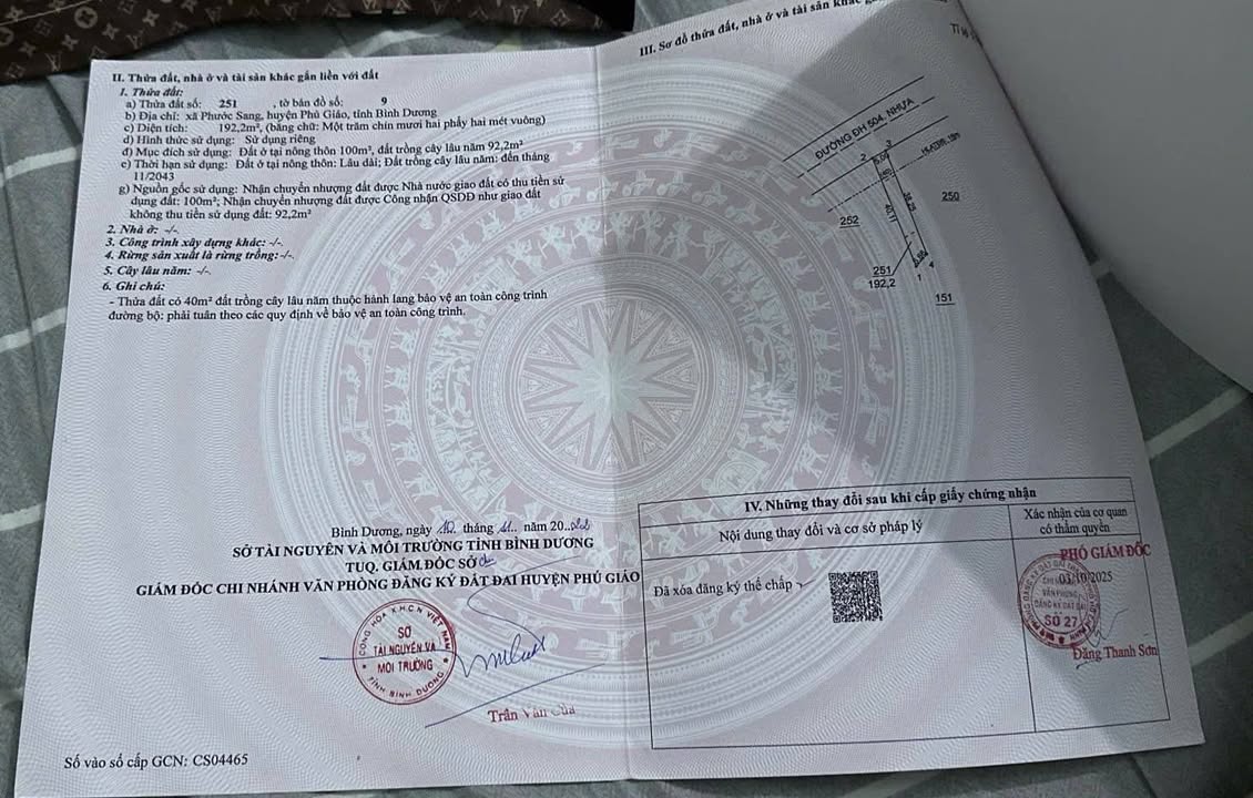 Đất mặt tiền đường 504 xã Phước Sang, Phú Giáo 200m² - Cơ hội đầu tư hấp dẫn!