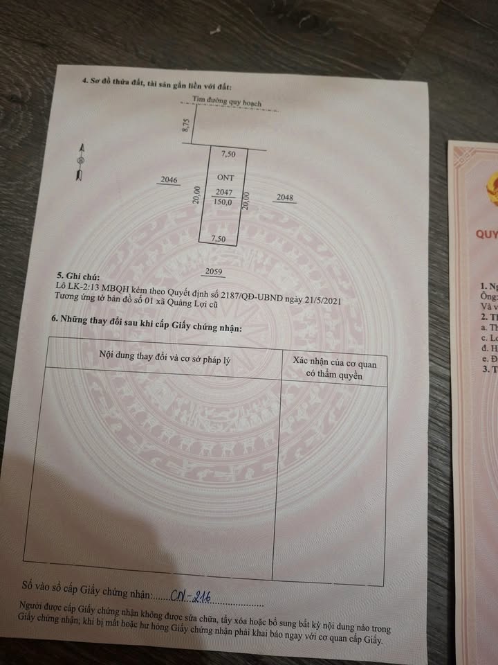 Đất nền Tiên Trang, Quảng Xương 150m² giá 1.4 tỷ - Vị trí đắc địa, cơ hội đầu tư tuyệt vời!