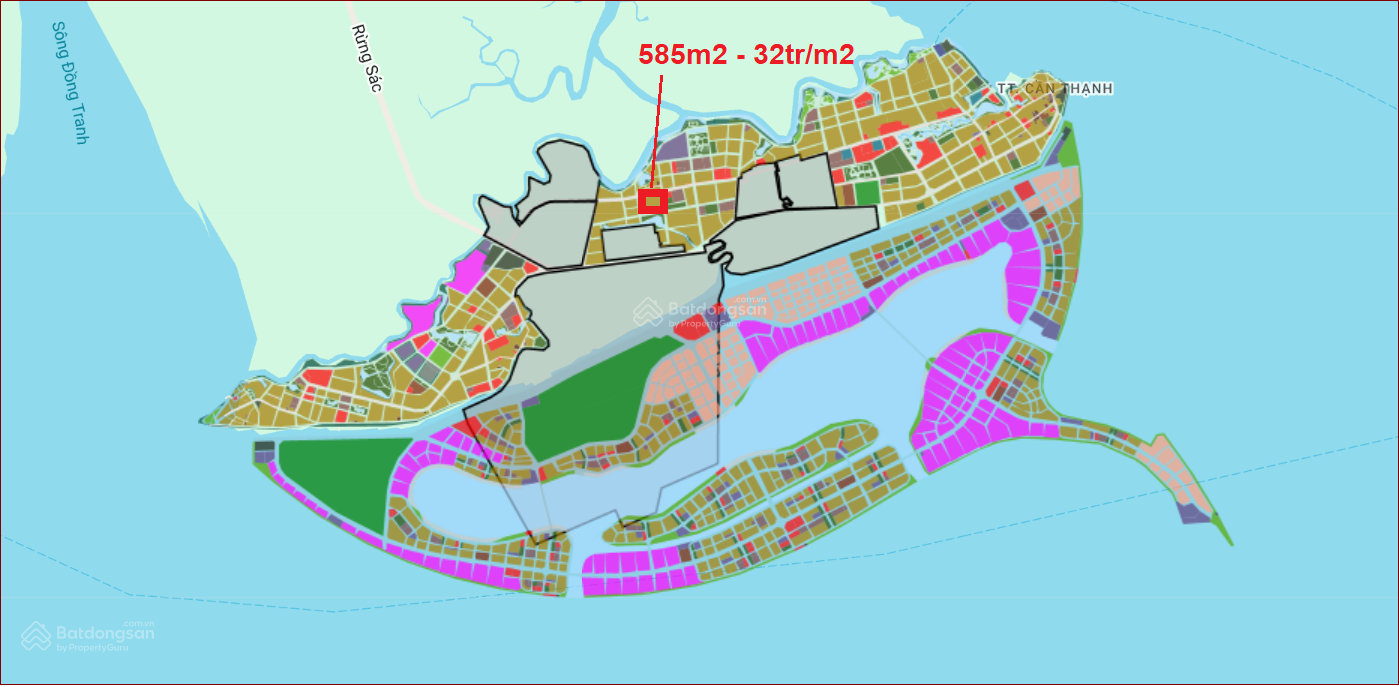Bán biệt thự Cần Giờ lô góc 2 mặt tiền 585,5m² giá 32 triệu/m² - Cơ hội đầu tư sinh lời!