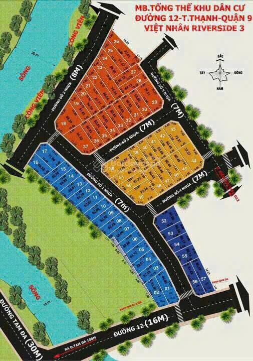 Đất nền dự án Việt Nhân Villa Riverside 51.7m² giá 2.85 tỷ - Sổ hồng riêng chính chủ!