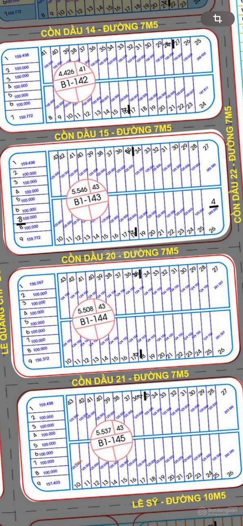 Đất nền Cồn Dầu 124m² giá 6.5 tỷ - Khu đô thị sinh thái Hoà Xuân