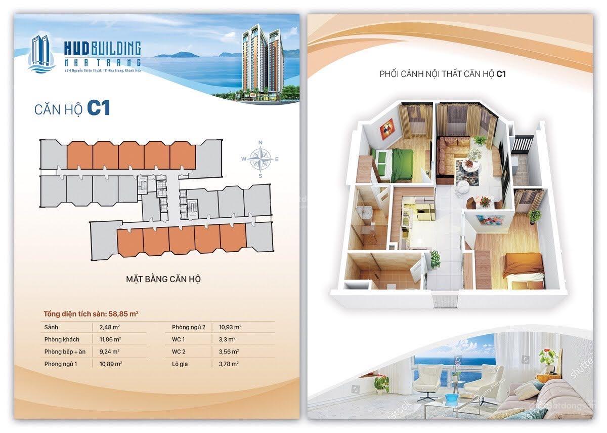 Căn hộ HUD Building Tân Tiến 42m² giá 10 triệu - Full nội thất, sẵn sàng vào ở!