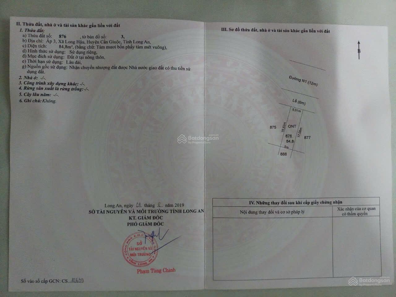 Bán đất nền KDC Nam Sài Gòn Long Hậu 84,8m² giá 3,05 tỷ - Vị trí kinh doanh sầm uất!