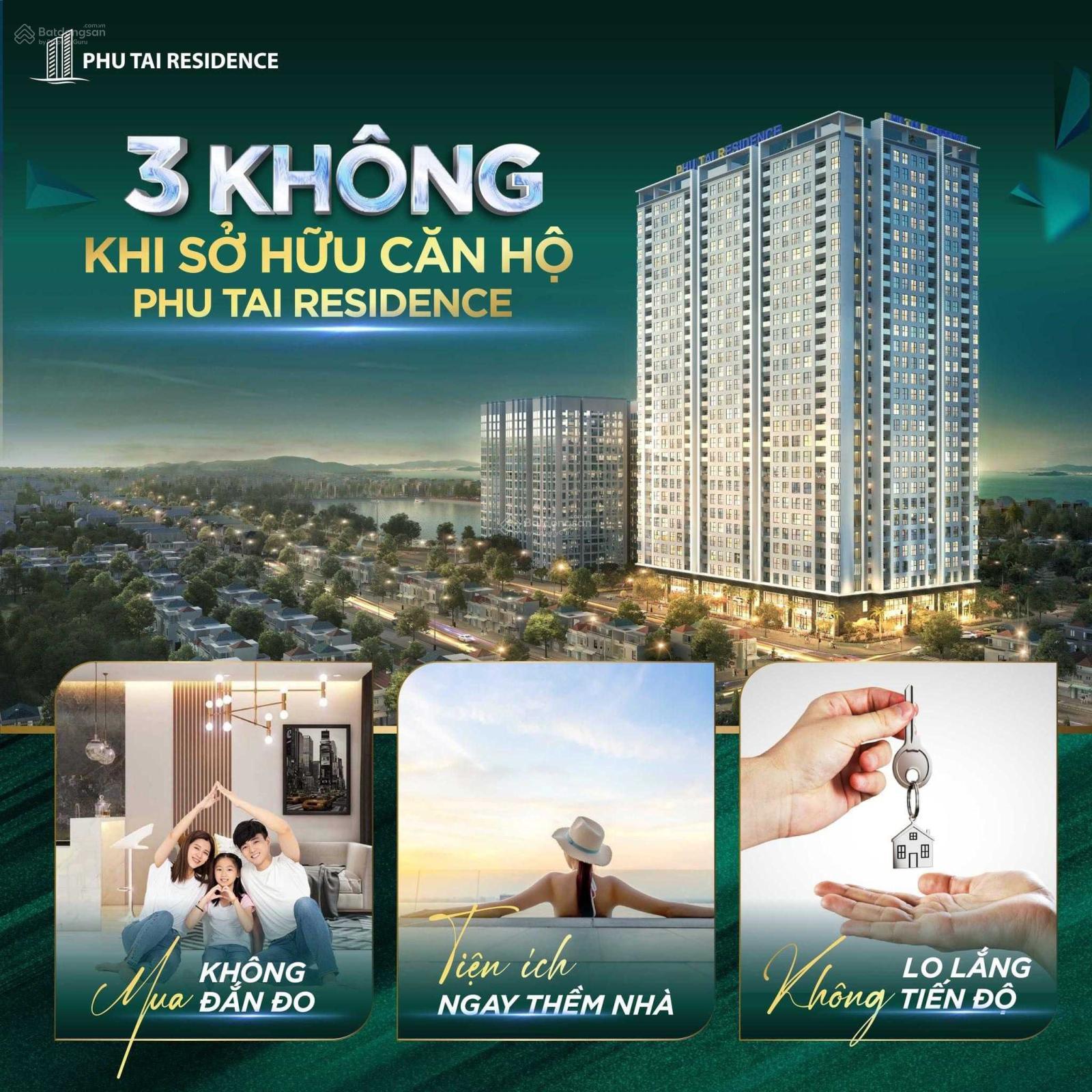 Căn hộ Phú Tài Residence 72m² giá tốt - Nội thất tặng kèm cao cấp!
