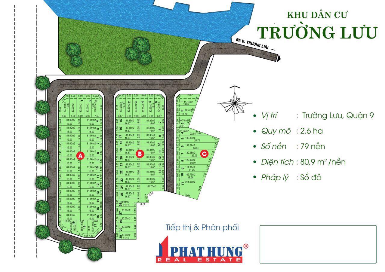 Đất nền dự án KDC Trường Lưu Q9 83m² giá 4.15 tỷ - Cơ hội đầu tư hấp dẫn!