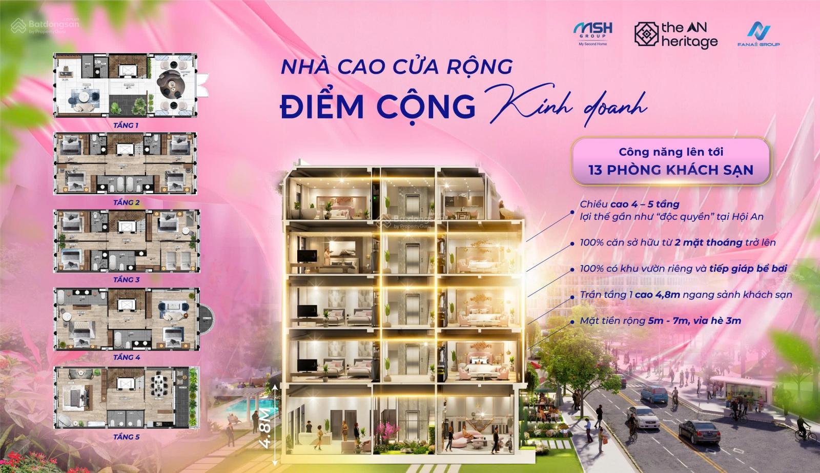 Townhouse The An Heritage Điện Dương 100.7m² giá 8.88 tỷ - Cơ hội đầu tư sinh lời bền vững!