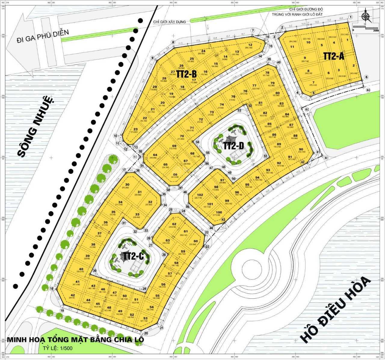 Biệt thự TT2 Thành Phố Giao Lưu 215m² giá 77 tỷ - View vườn hoa tuyệt đẹp!