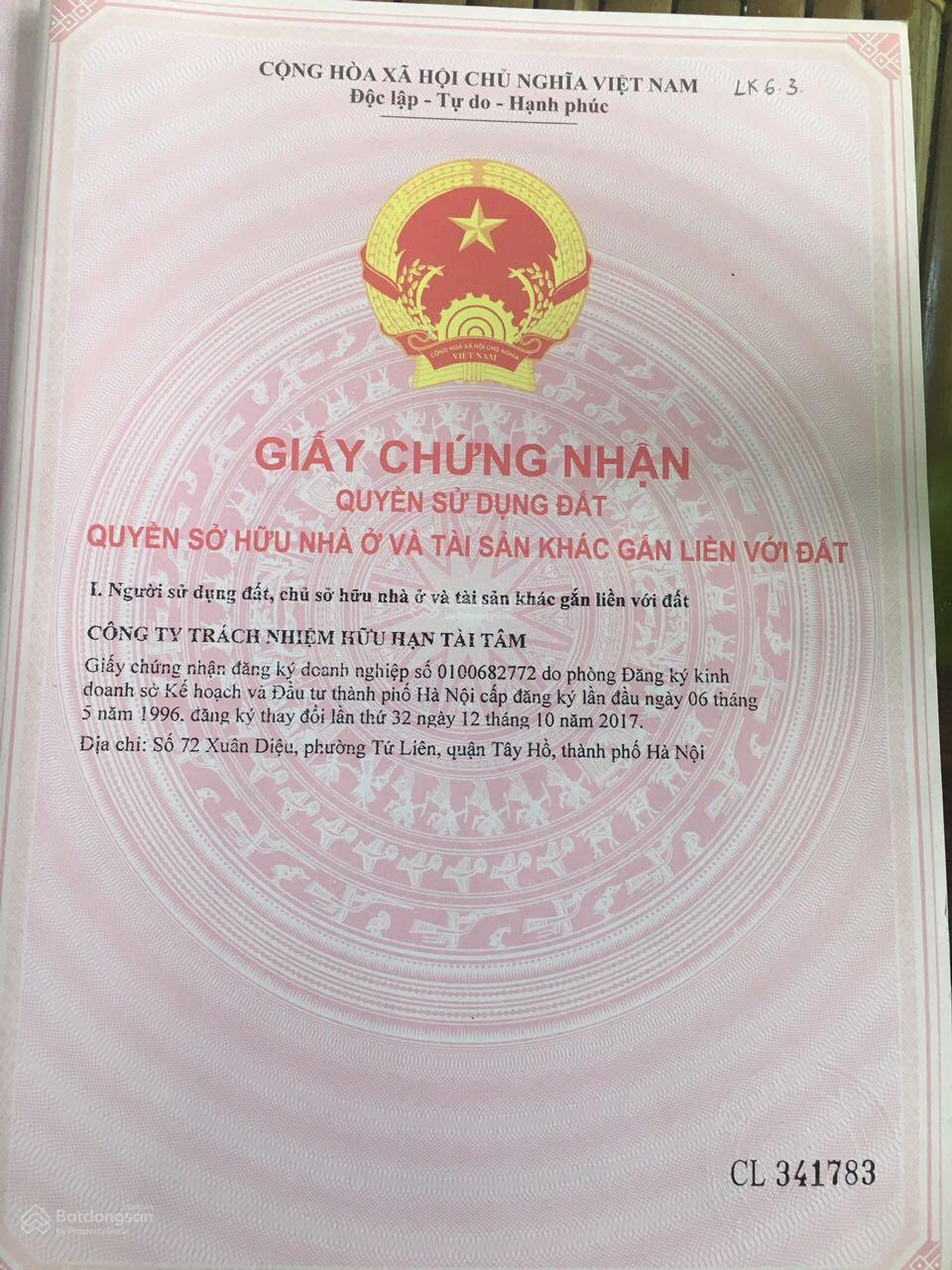 Bán lô Tái định cư có sổ ở KĐT Tài Tâm Riverside mặt QL1A Phủ Lý Hà Nam - 65m² giá nhỉnh 2 tỷ