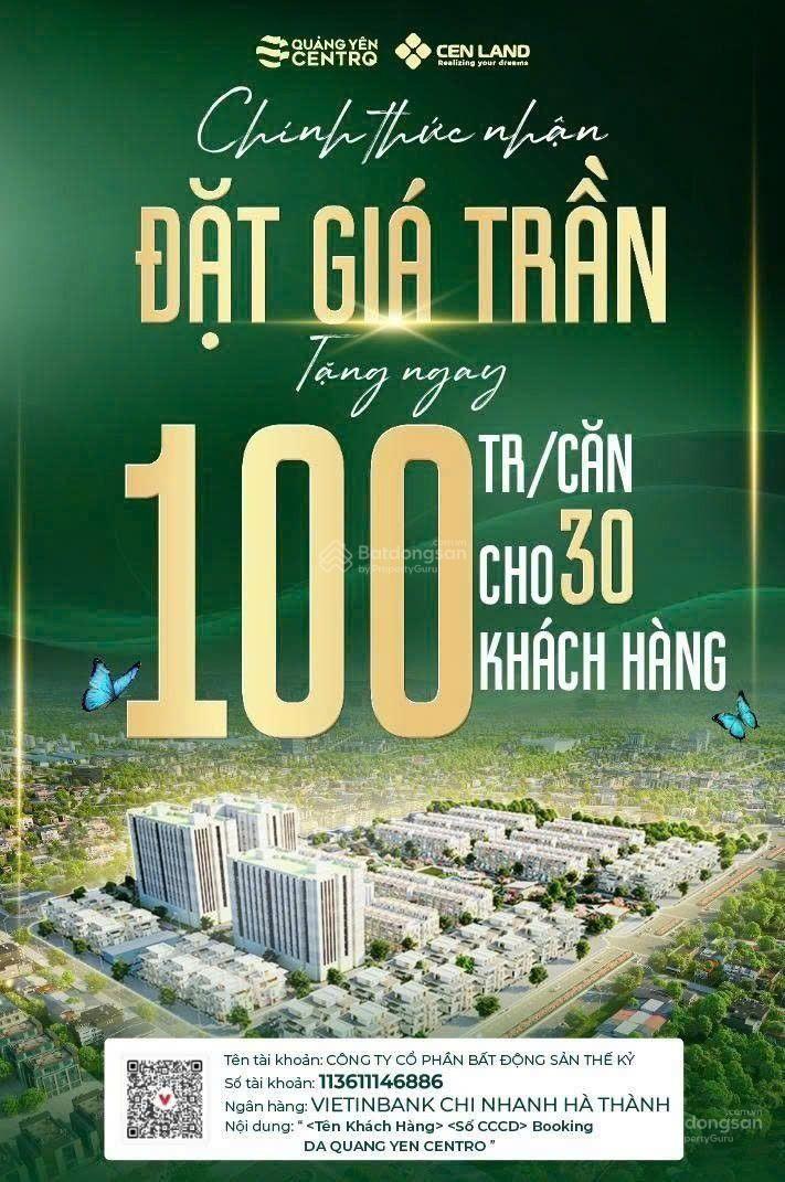 Đất nền Quảng Yên Centro 85m² giá chỉ 2.54 tỷ - Tiềm năng sinh lời cao!