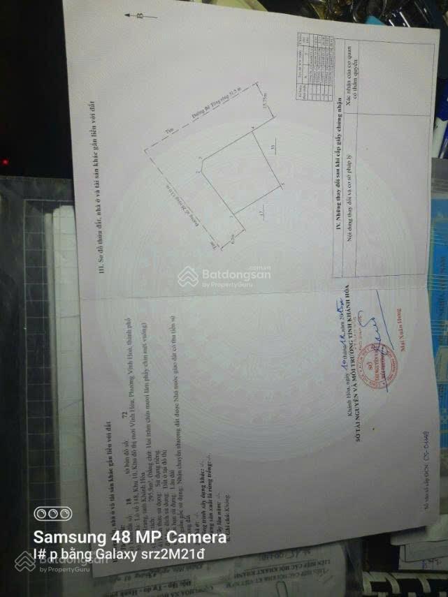 Đất nền lô góc 2 mặt tiền Huỳnh Văn Nghệ, Vĩnh Hoà, Nha Trang 295,9m² - Đối diện công viên!