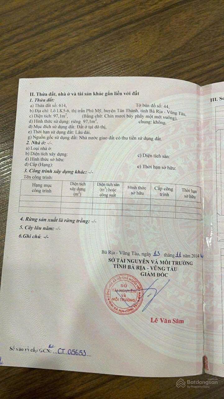 Bán đất khu dân cư ATA LK 5 - 6 phường Phú Mỹ, TP. Hồ Chí Minh 97,1m² - Sổ hồng riêng, giá 3 tỷ