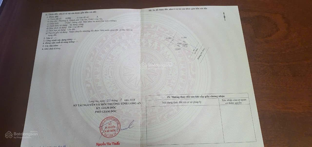 Đất nền liền kề trung tâm thương mại Aeon Mall, diện tích 132m² giá 4.25 tỷ - Pháp lý rõ ràng, sẵn sàng xây dựng!