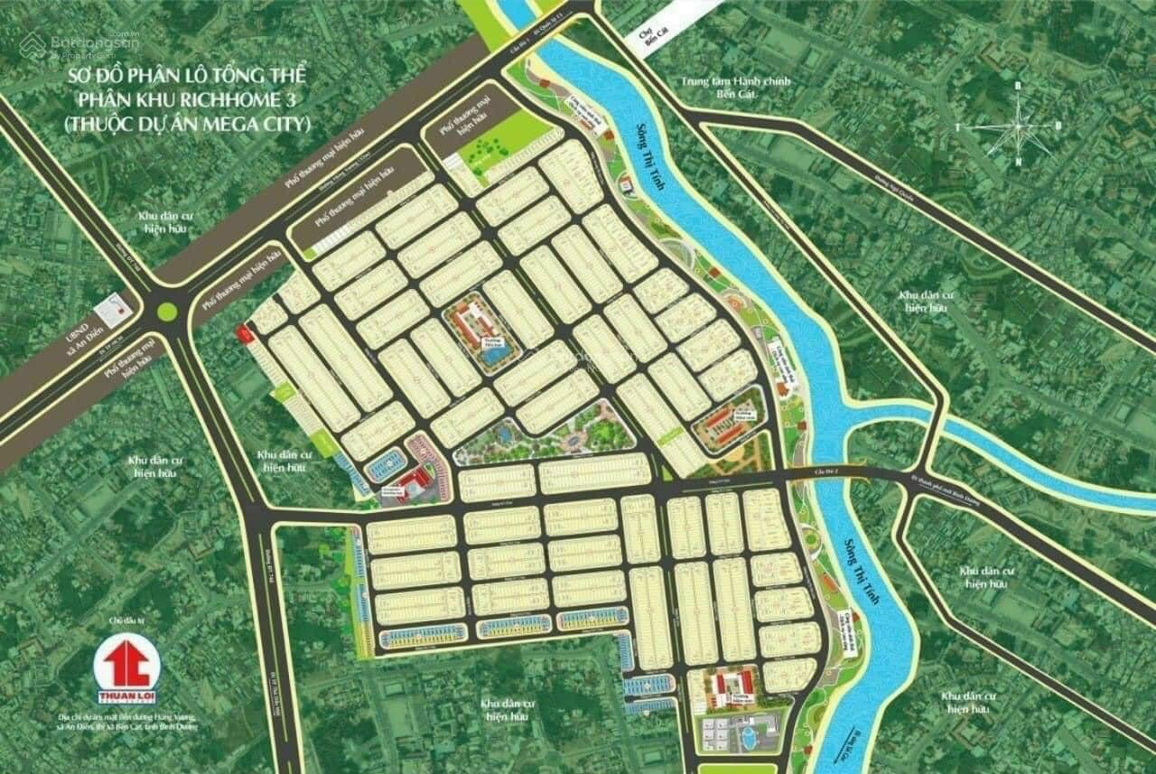 Đất nền Mega City Bến Cát 100m² giá 950 triệu - Cơ hội vàng đầu tư!