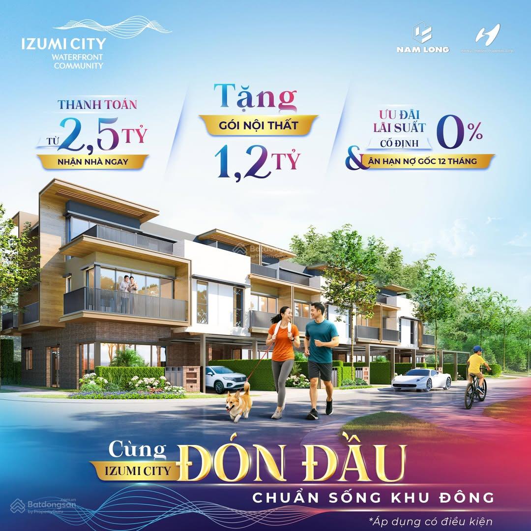 Nhà phố Izumi City Biên Hòa 143.5m² chỉ 7.917 tỷ - Đầu tư sinh lời bền vững!