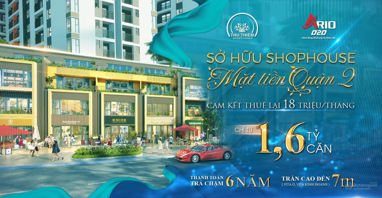 Shophouse Thủ Thiêm Greenhouse 682m² giá 3.615 tỷ - Cơ hội đầu tư lý tưởng!