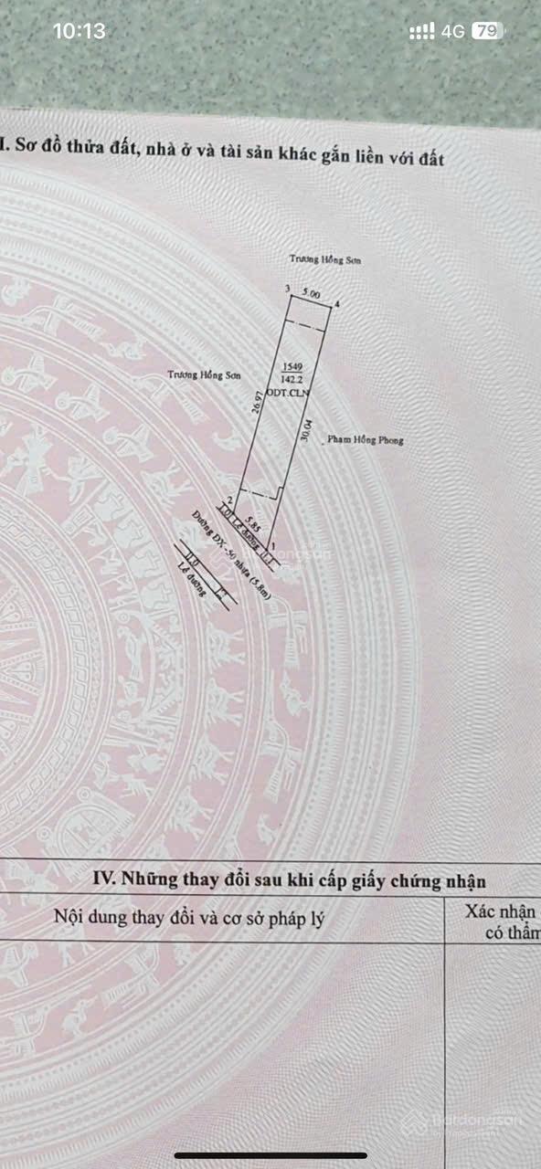 Bán đất Phú Mỹ, Hiệp Thành 3, Thủ Dầu Một 142m² giá 4.199 tỷ - Đường nhựa 10m, dân cư đông đúc!