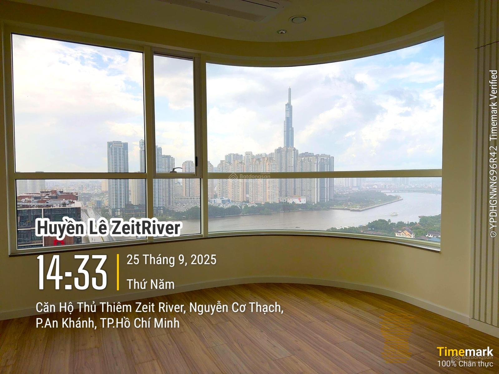 Căn hộ 4PN ZeitRiver Thủ Thiêm 201m² giá 90 triệu - View sông tuyệt đẹp!