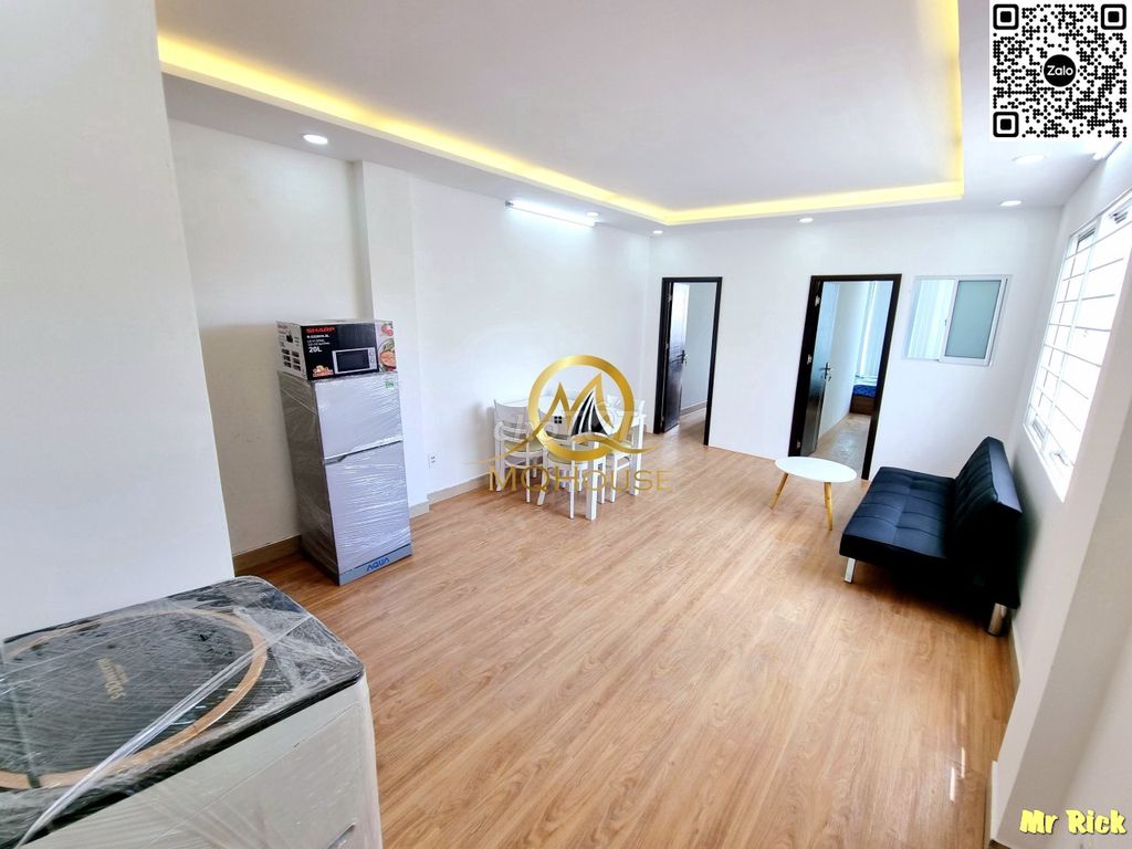 Căn hộ 2 Phòng ngủ Balcony 60m² gần Q.1 - Tòa nhà mới, sẵn sàng vào ở!