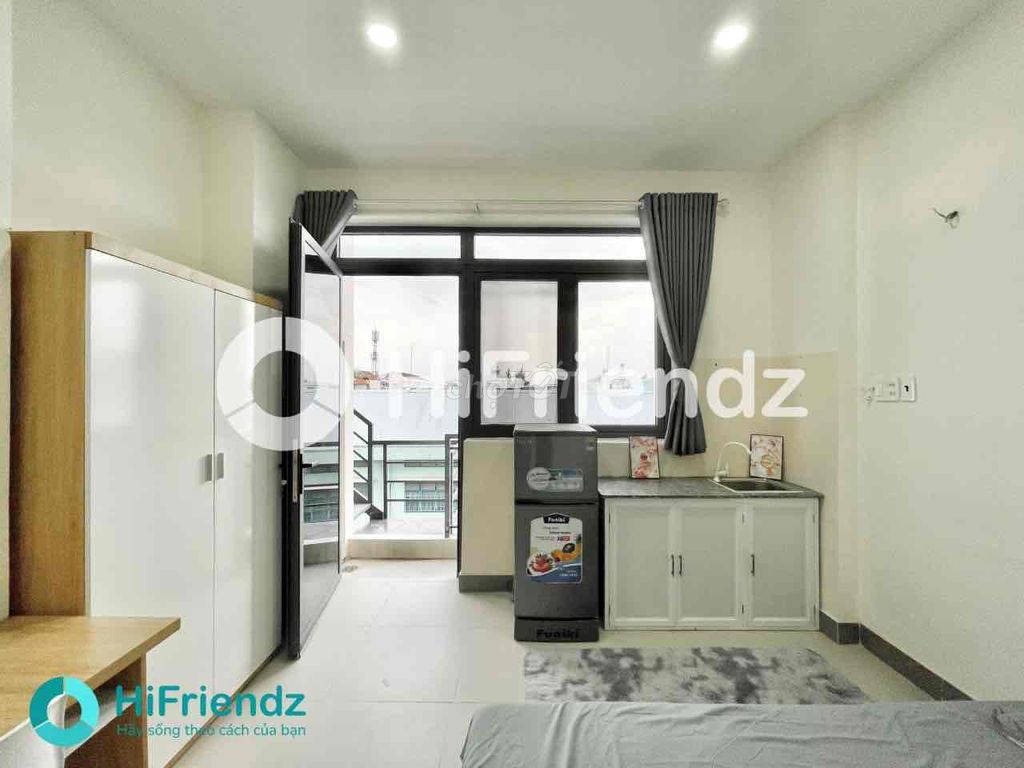 Phòng cho thuê Bà Hom 30m² giá 3.7 triệu - Full nội thất cao cấp, ban công thoáng