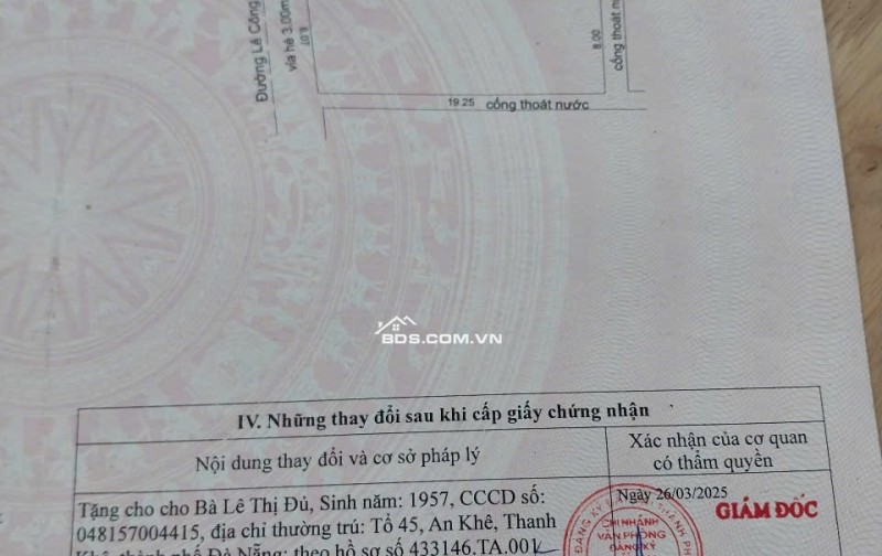 Đất nền đường Lê Công Kiều, Liên Chiểu, Đà Nẵng 158m² giá 3.4 tỷ - Đầu tư sinh lời ngay!