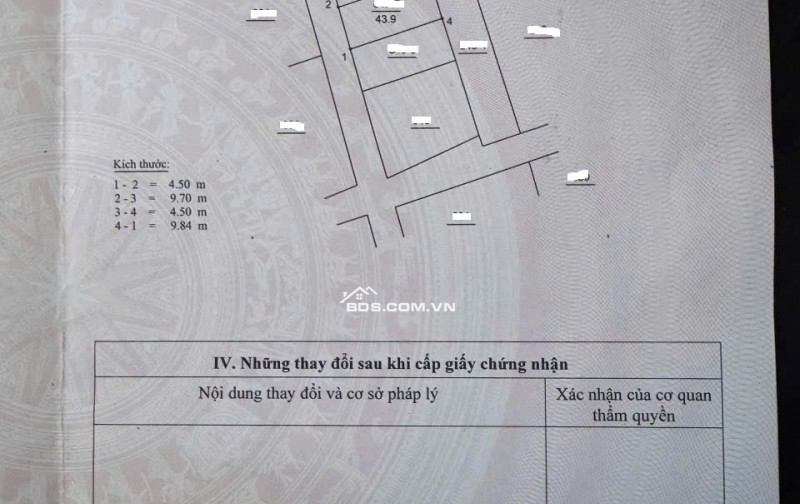 Bán đất ngõ ô tô Nguyễn Lam – Long Biên: 43,9m², mặt tiền 4,5m, cơ hội đầu tư hiếm có!
