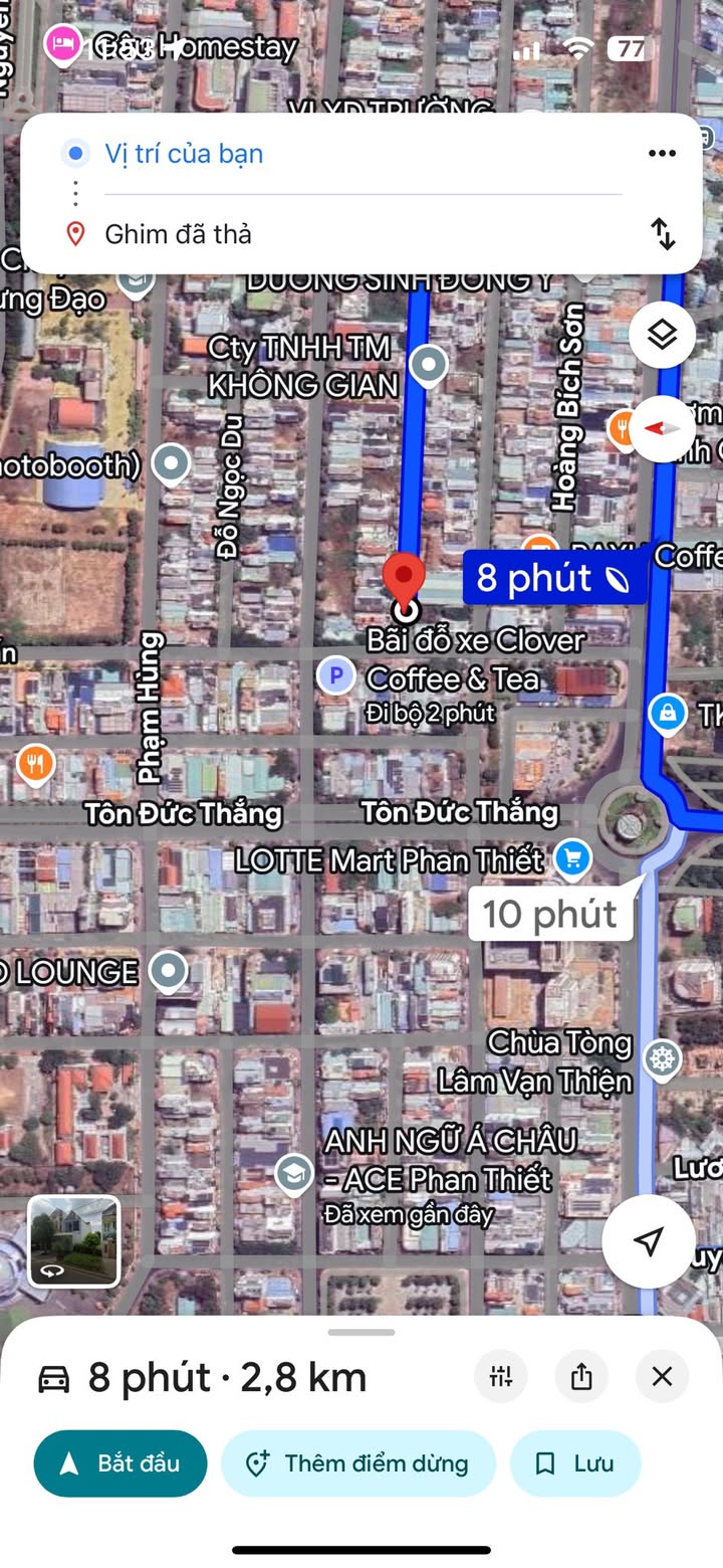 Bán Nhà và Lô Đất Mặt Tiền Đào Duy Tùng, Phú Thủy - Diện Tích 265m², Giá Thỏa Thuận