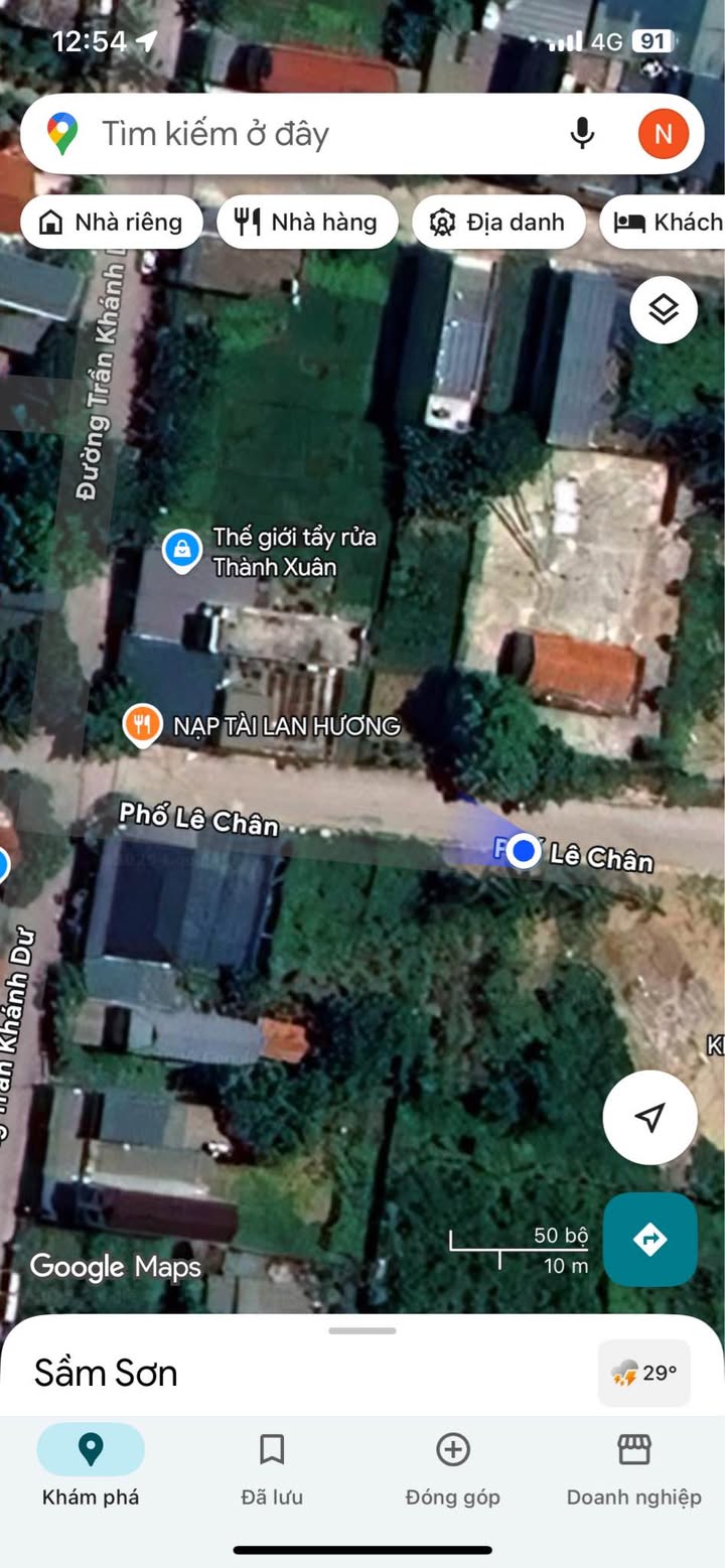 Đất mặt tiền Phố Lê Chân - Sầm Sơn 326m² giá 13 tỷ - Cơ hội đầu tư hiếm có!