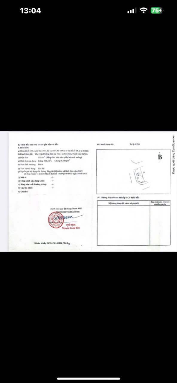 Đất nền Bích Hòa, Thanh Oai 100,4m² - Mặt tiền siêu đẹp, vị trí đắc địa!