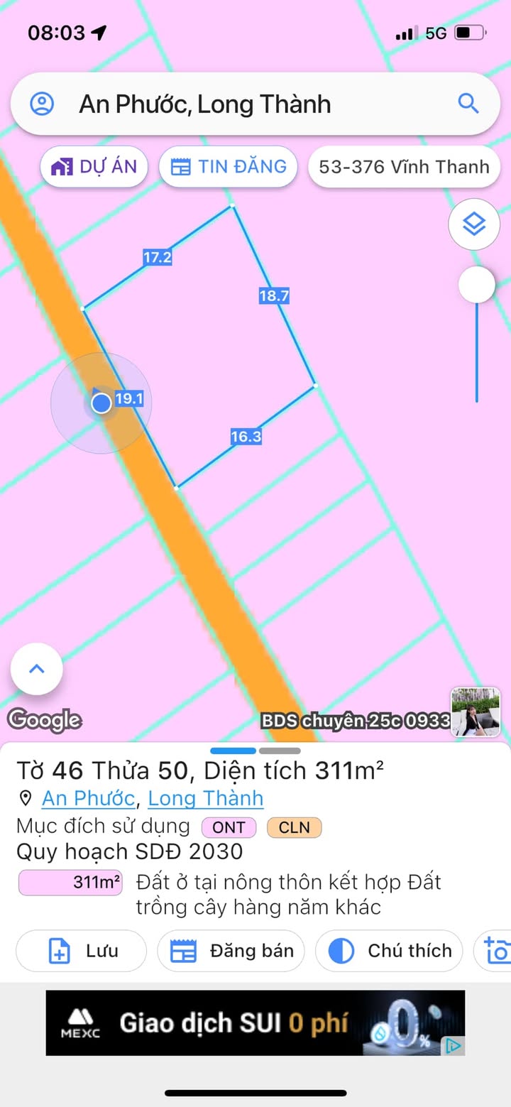 Đất nền An Phước, Long Thành 311m² giá thỏa thuận - Cơ hội đầu tư hấp dẫn!