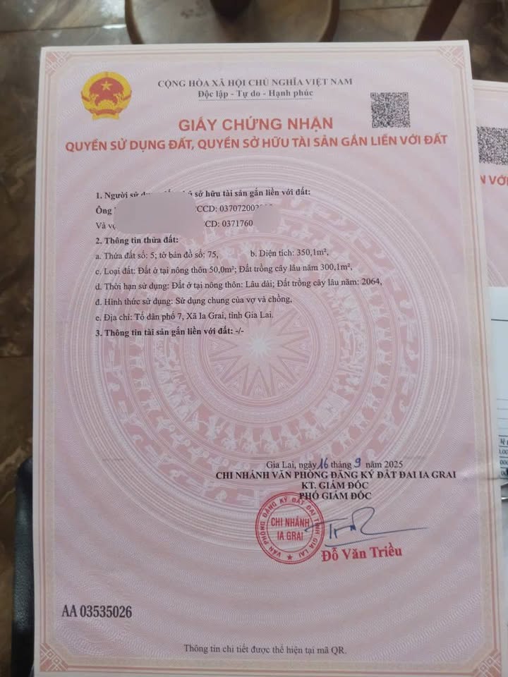 Đất nền đường Đinh Tiên Hoàng, Ia Grai 324m² giá 600 triệu - Sổ đỏ chính chủ!