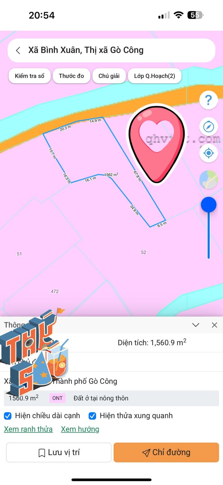 Đất nền Nhựa Bình Xuân Gò Công 640m² giá 1.2 tỷ - Đầu tư lý tưởng!