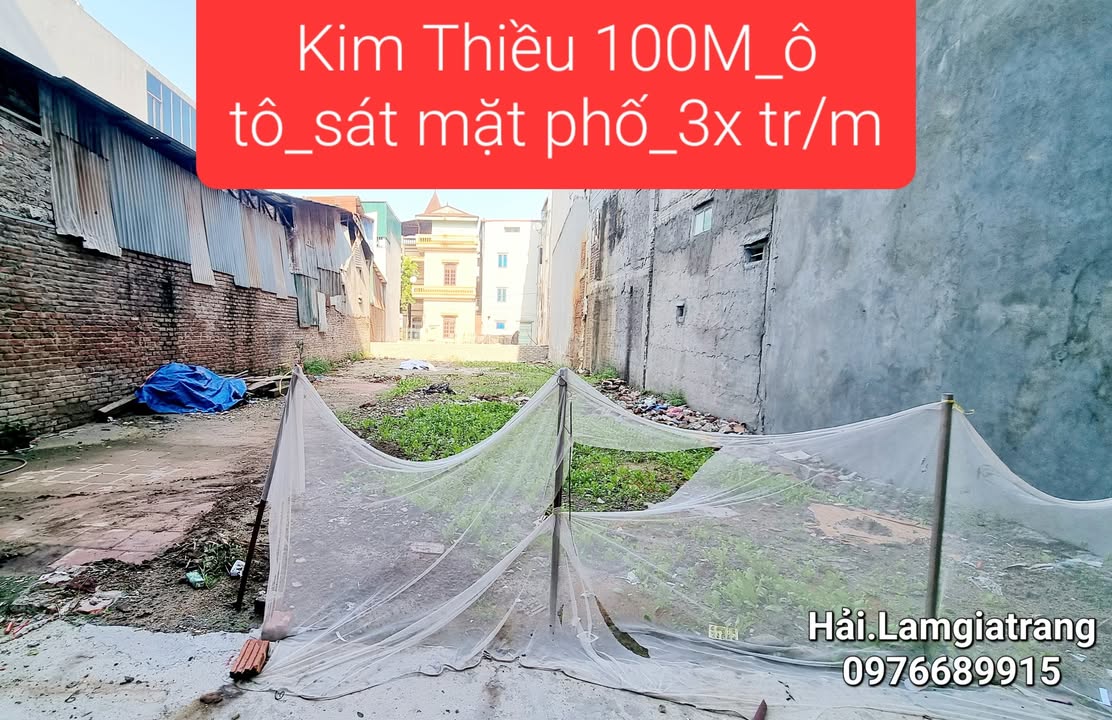 Đất nền Kim Thiều 100m² giá chỉ 3 tỷ - Đầu tư sinh lời tốt!