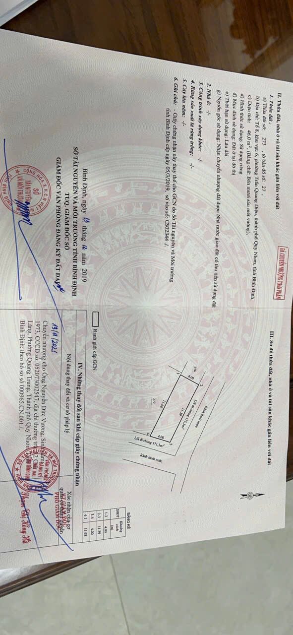 Đất nền đường Trần Đại Nghĩa, Phú Tài 45m² giá 780 triệu - Vị trí đẹp, sổ đỏ chính chủ!