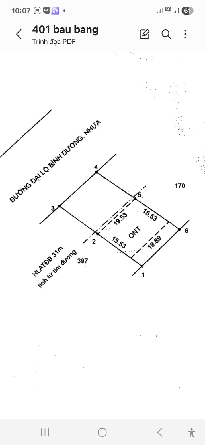 Bán đất mặt tiền Quốc lộ 13, xã Lai Uyên, huyện Bàu Bàng, 739m² - Đầu tư sinh lời cao!