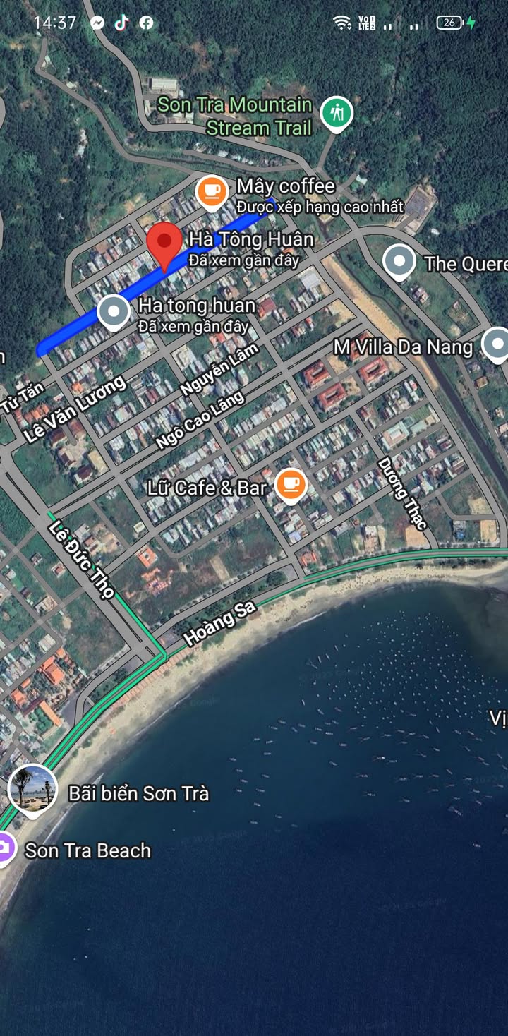 Đất mặt tiền đường Hà Tông Huân, Sơn Trà, Đà Nẵng - 90m² giá 7.4 tỷ - Cơ hội đầu tư tuyệt vời!