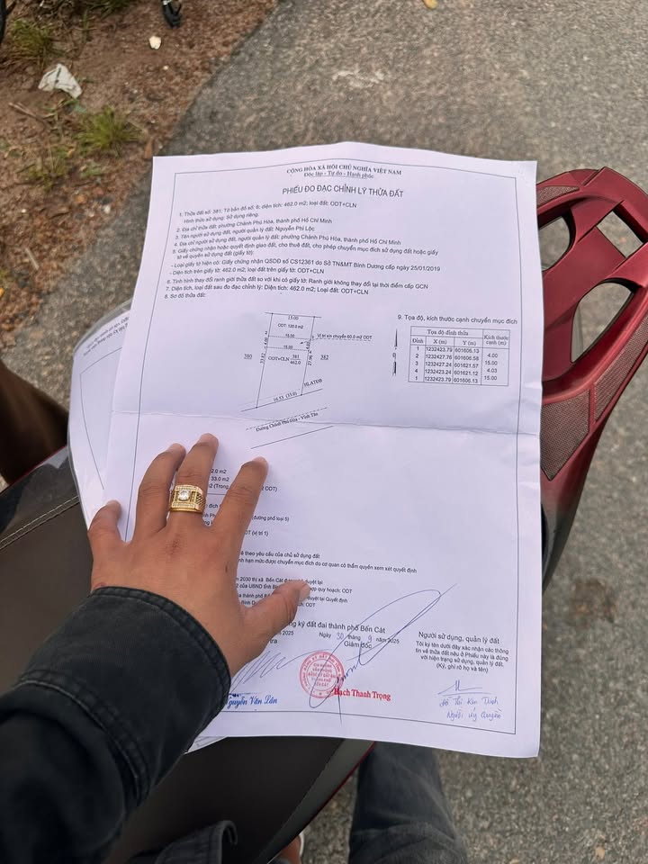 Đất thổ cư Chánh Phú Hòa - Bến Cát 165m² giá 1 tỷ - Kinh doanh đắc địa gần VSIP 2!