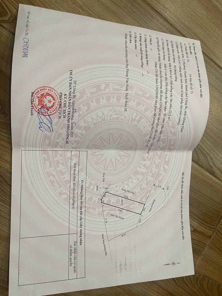 Lô đất 102m² phường Thanh Sơn, Quảng Yên - Giá chỉ 700 triệu, vị trí thuận lợi!