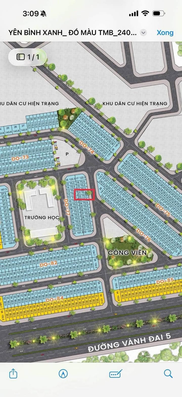 Đất nền Yên Bình Xanh Phổ Yên 75m² giá chỉ 1.8 tỷ - Cơ hội đầu tư tuyệt vời!