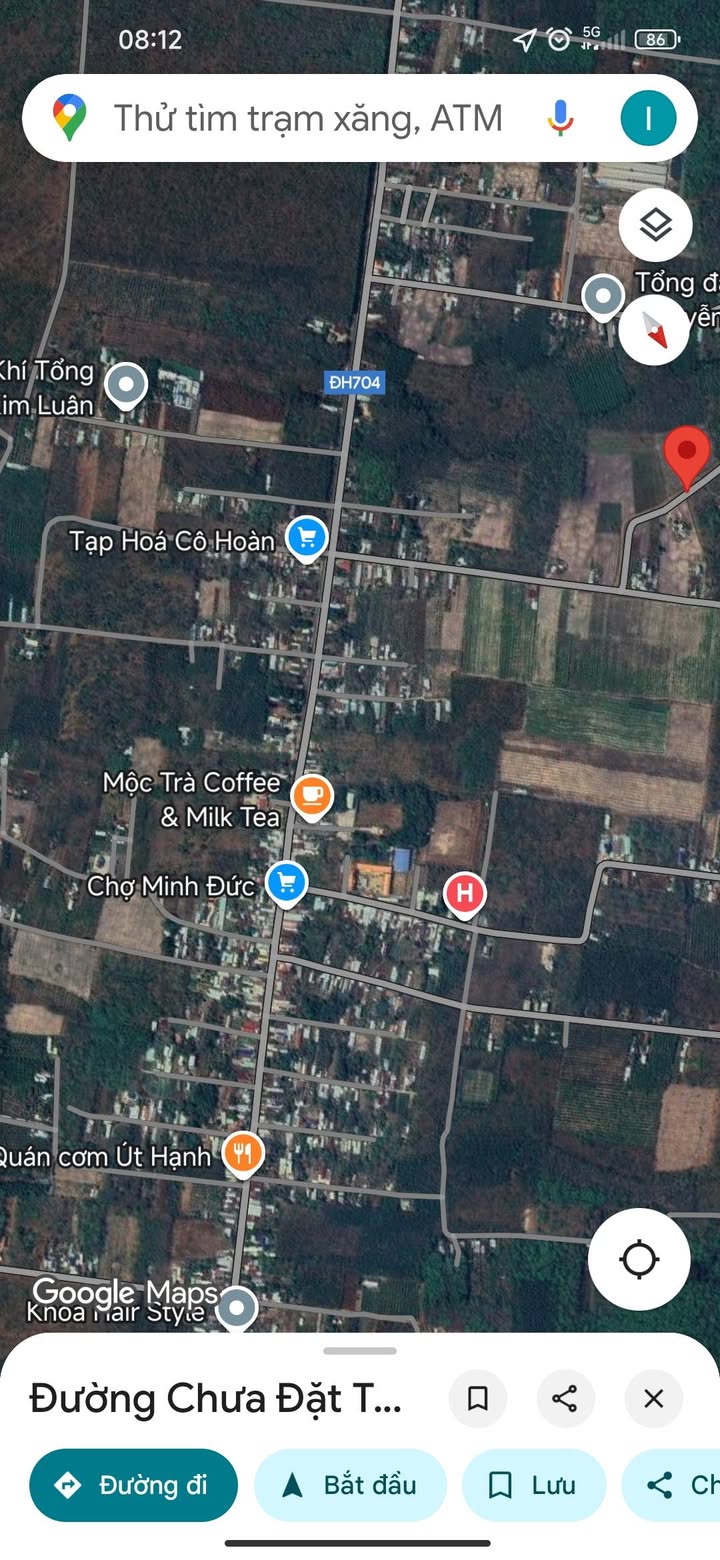 Đất nền đường Vườn Dừa, xã Minh Tân, huyện Dầu Tiếng 250m² giá chỉ 400 triệu - Vị trí đẹp, đầu tư sinh lời!