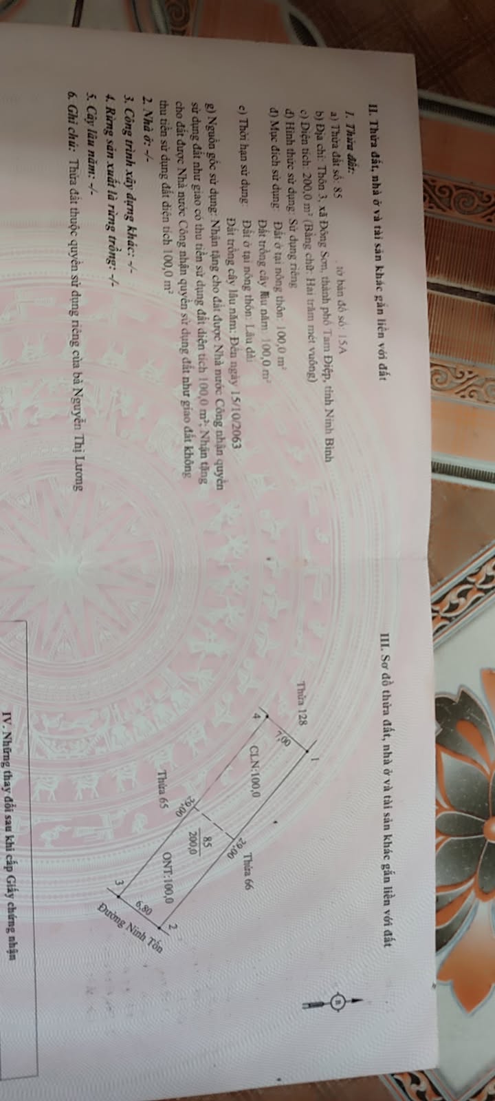 Đất nền 200m² tại đường Ninh Tốn, xã Đông Sơn, Tam Điệp - Cần bán gấp!