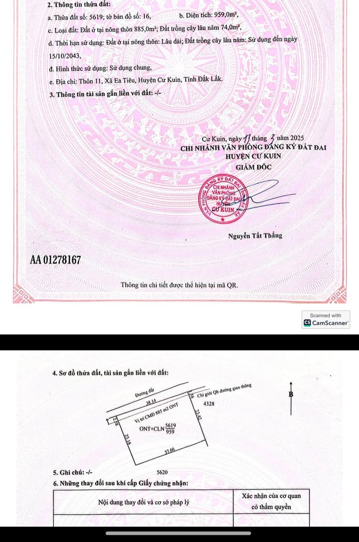 Đất thổ cư mặt tiền 65m tại xã Ea Tiêu, 6.5 tỷ - Tiềm năng sinh lời lớn!