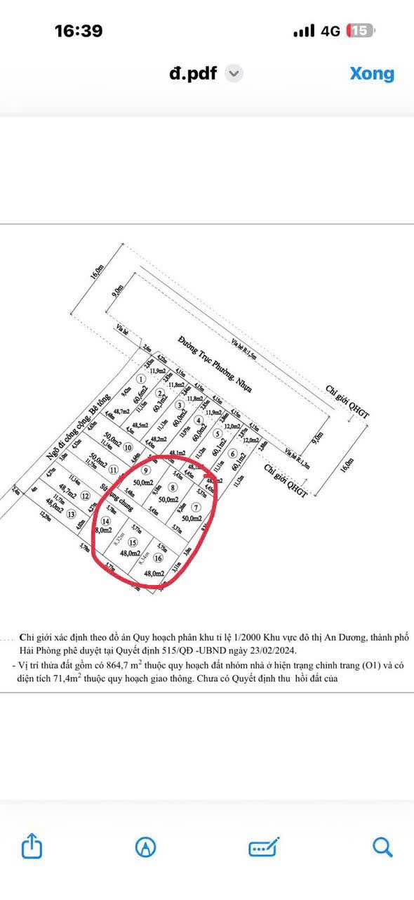 Đất nền Quốc Tuấn, An Dương 50m² giá 700 triệu - Pháp lý rõ ràng