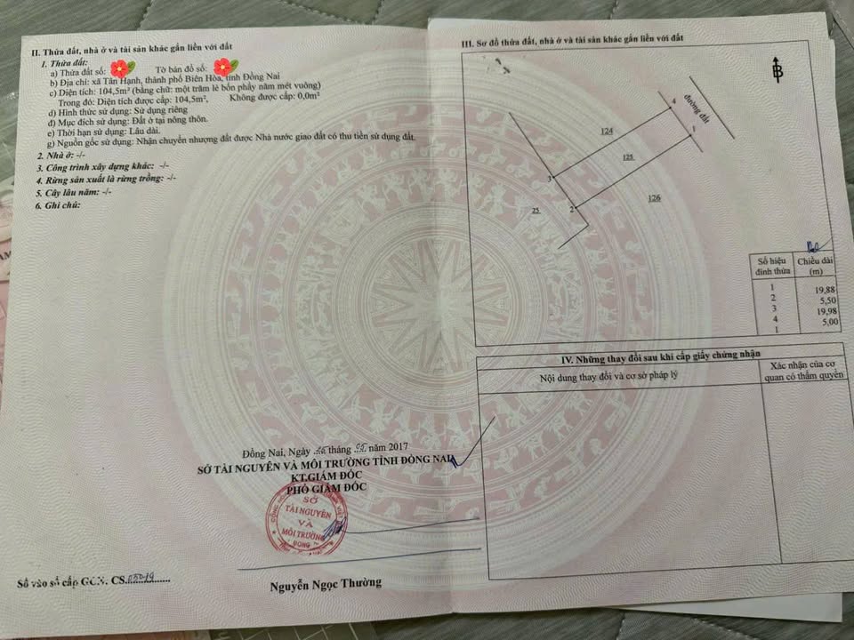 Đất Tân Hạnh Biên Hòa 104.5m² giá 2.85 tỷ - Sổ hồng riêng sang tên ngay!