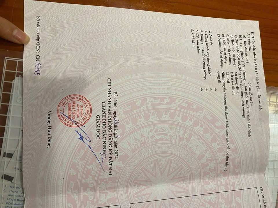 Đất thổ cư Vân Dương Bắc Ninh 90m² giá 5.6 tỷ - Đầu tư sinh lời ngay!