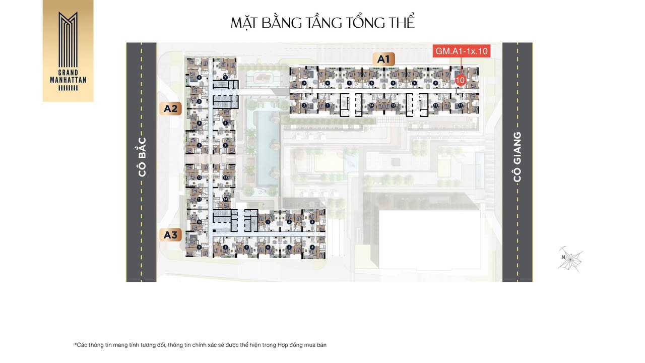 Căn hộ 3PN The Grand Manhattan 97m² giá 18 tỷ - Sở hữu ngay vị trí trung tâm Quận 1!