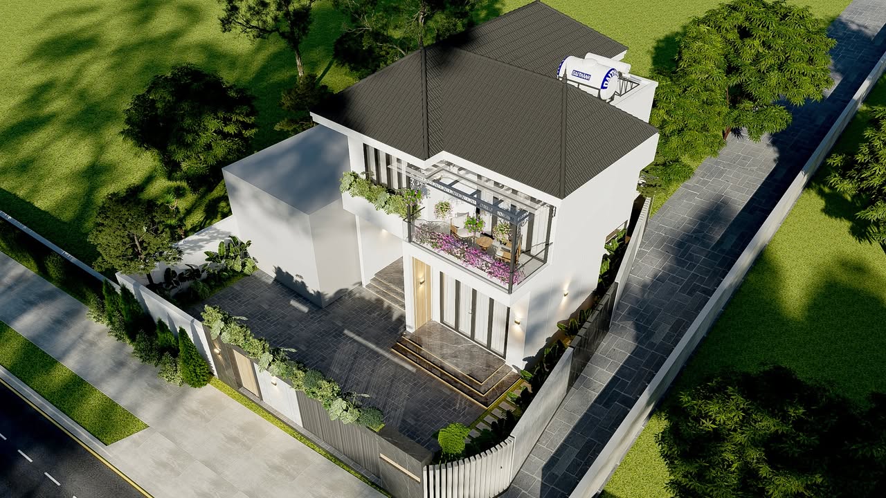 Nhà phố 2 tầng mái Nhật tại Thành Sen, Hà Tĩnh - Tổ ấm hiện đại chỉ 1.5 tỷ