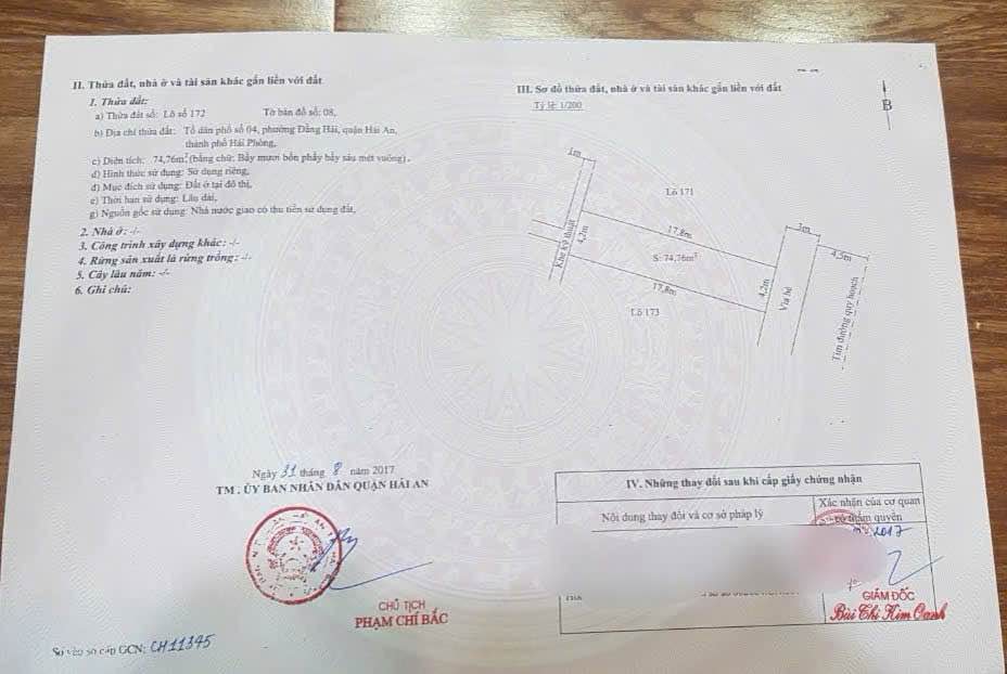 Đất nền TĐC Đằng Hải 2, Hải Phòng 75m² giá 5.025 tỷ - Đường rộng thuận tiện di chuyển!