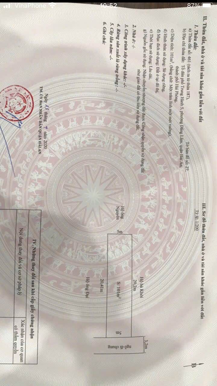 Đất nền Đằng Lâm, Hải An 101m² giá 3.939 tỷ - Tiện ích đầy đủ, dễ dàng di chuyển!